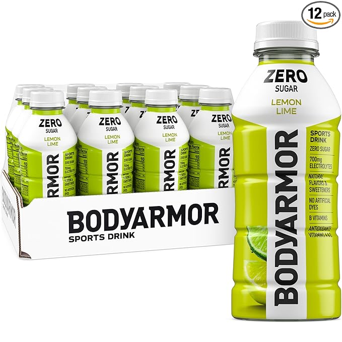 BODYARMOR ZERO Sugar Lemon Lime, Sugar Free Sports Drink - Low-Calorie Hydration - Natural Flavors