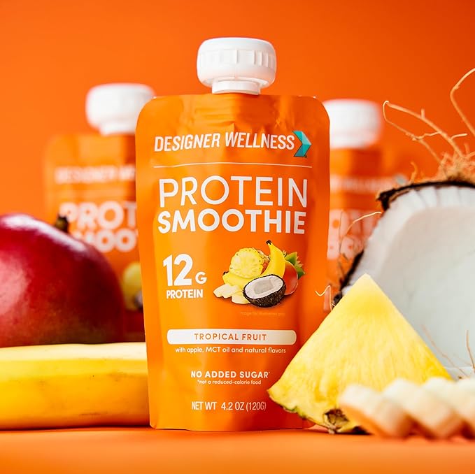 Designer Wellness Protein Smoothie, Real Fruit, 12g Protein, Low Carb, Zero Added Sugar