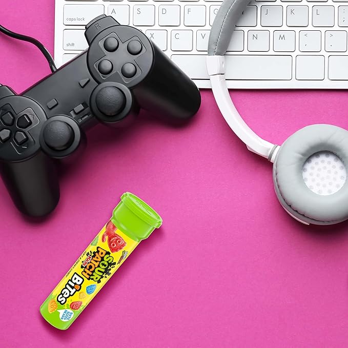 SOUR PATCH KIDS Bites Soft & Chewy Candy, 12-1.8 oz Tubes