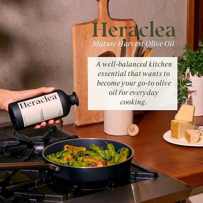 Heraclea - Mature Harvest - Extra Virgin Olive Oil - Organic Olive Oil - Cold Pressed EVOO