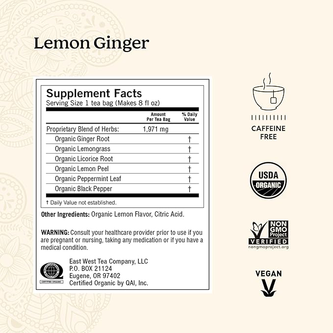 Yogi Tea Ginger Variety Sampler - 16 Bags per Pack (3 Packs) - Caffeine-Free, Organic Nausea Relief