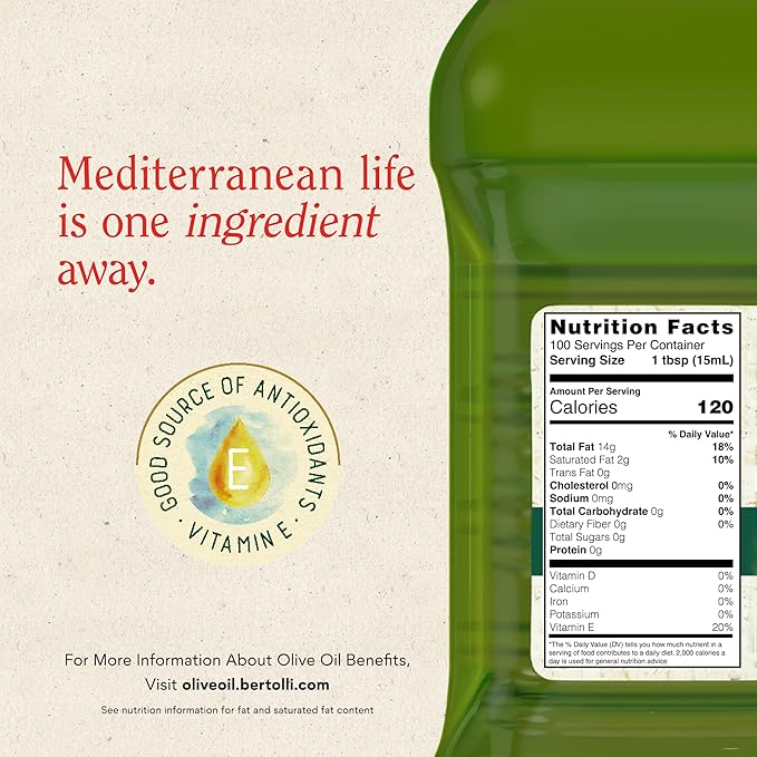Bertolli Extra Virgin Olive Oil, Rich Taste, 50.7 fl oz