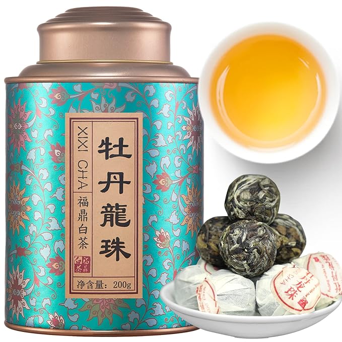 XIXICHA White Tea White Peony Tea 2013 Old White Tea Chinese Tea Fuding Dragon Pearls Tea7oz bai mu