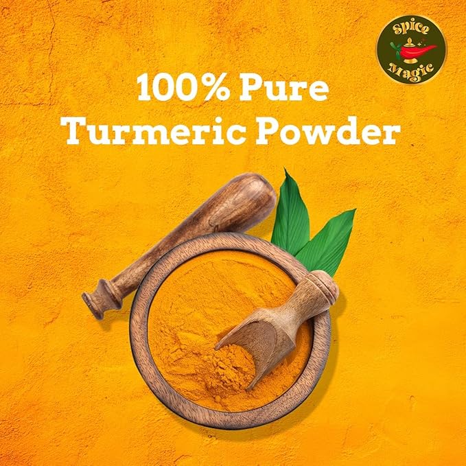 Spice Magic Turmeric Root Powder ??100% Pure and Natural, Non-GMO, Gluten Free, High Curcumin ??7 oz