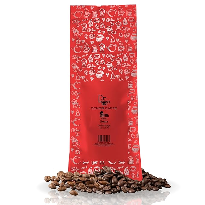Dongiò Caffè Roma Blend - Whole Bean Coffee, Medium-Dark Espresso Roast, Premium Coffee Quality