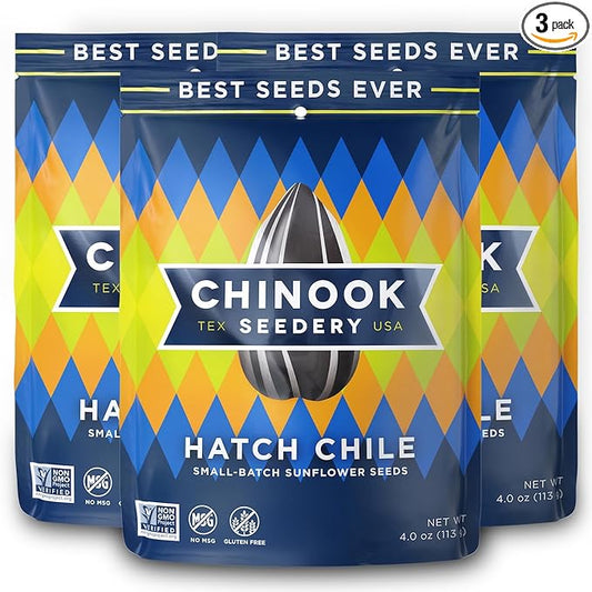 Chinook Seedery Roasted Sunflower Seeds - Jumbo Seeds Keto Snacks - Best For Snack Packs - Gluten