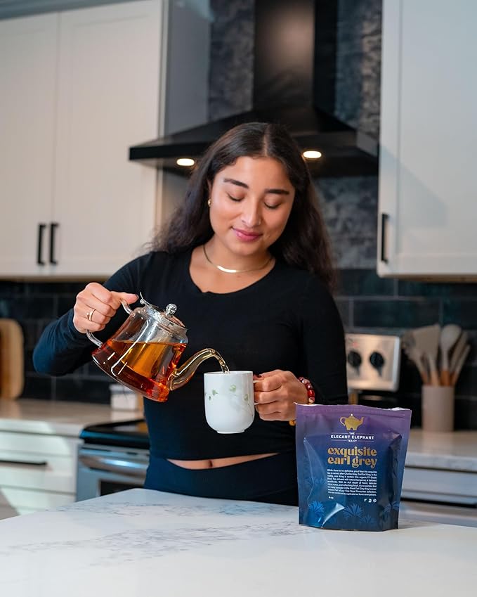 Earl Grey Tea, Organic Loose Leaf Black Tea ??Classic Bergamot & Citrus Flavor ??Boost Clarity &
