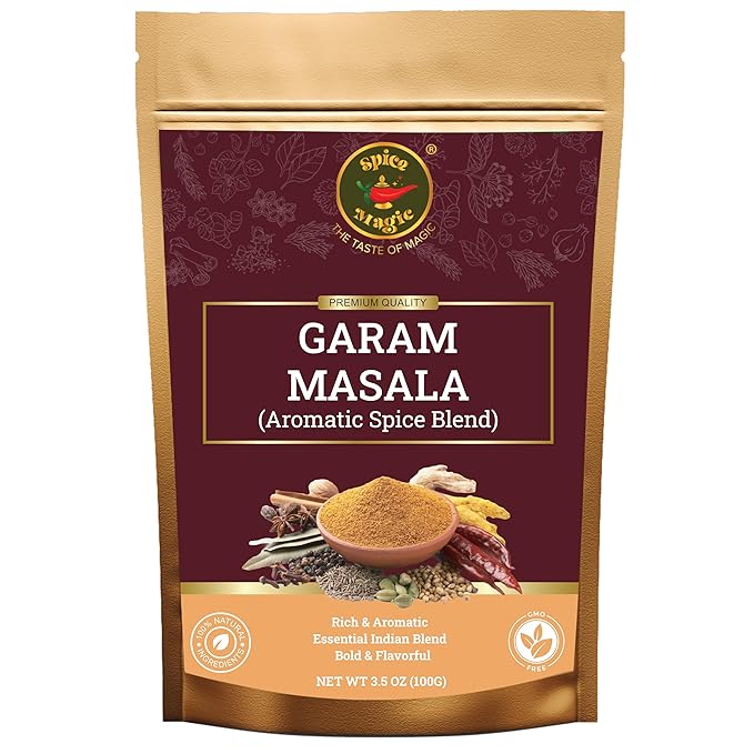 Spice Magic Garam Masala Powder 3.5oz (100g) | Indian Spice Blend | 100% All-Natural, Salt-Free