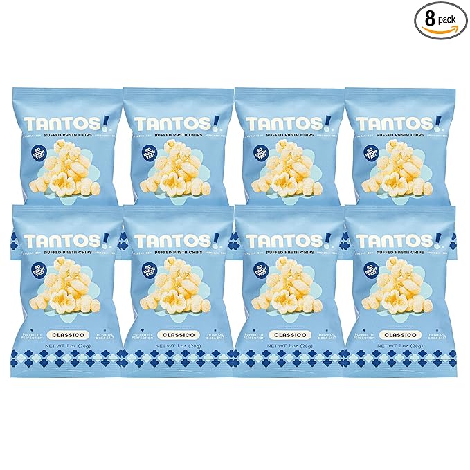 Tantos! Puffed Pasta Chips ??Healthy Pasta Snack by Top Chef Joe Sasto ??Plant-Based, Low Calorie