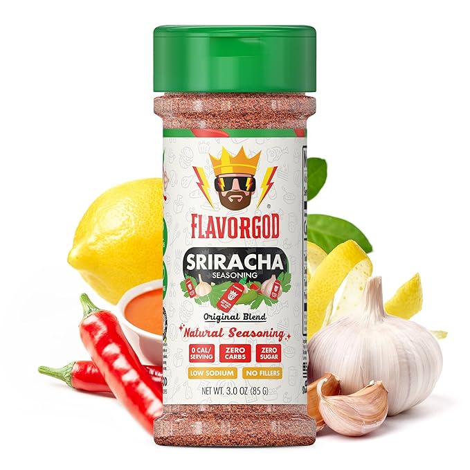Sriracha Seasoning by Flavor God - Premium All Natural & Healthy Spice Blend for Chicken, Hot Dogs
