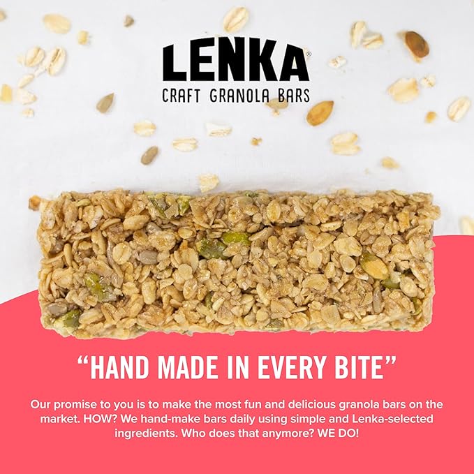 Lenka Bars - Pumpkin Spice Snack Bars, Gluten Free, High Fiber, Kosher, Wholesome, No Artificial
