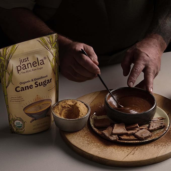 Organic Unrefined Cane Sugar - 1 Pound, Pack of 2 - Sweeten Your Coffee with Natural Cane Sugar
