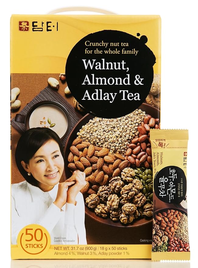 Damtuh Korean Walnut Almond Adlay (Job's Tear) Powder Meal Replacement Shake – Nutty Breakfast