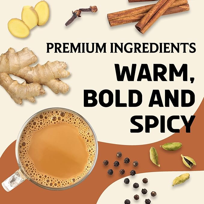 BREWIX, Masala Chai Tea Loose Leaf CTC TEA (125+ Cups, 8.82oz/250g) Strong Robust & Aromatic, All