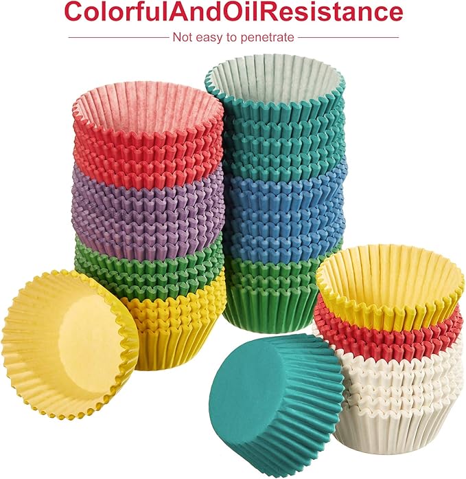 Zonon 1000 Counts Cupcake Liners for Baking Liners Paper Cupcake Wrappers Bulk Cup Cake Cases