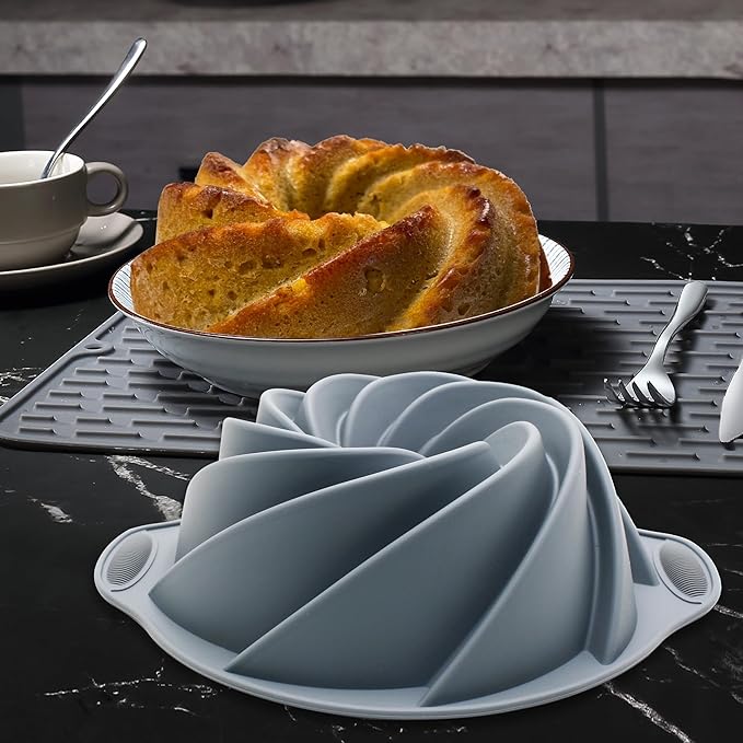 Tongjude 54 Pieces Silicone Baking Pans Set, 10 Silicone Cake Molds, Loaf Pan and Muffin Pans