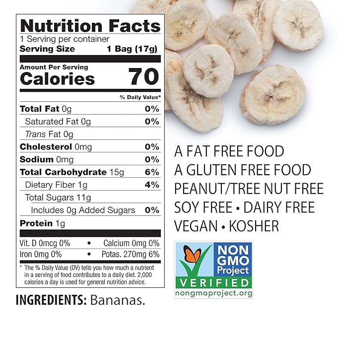 Brothers-ALL-Natural Fruit Crisps, Banana, 0.59 oz (Pack of 24), PP-GRCE13088