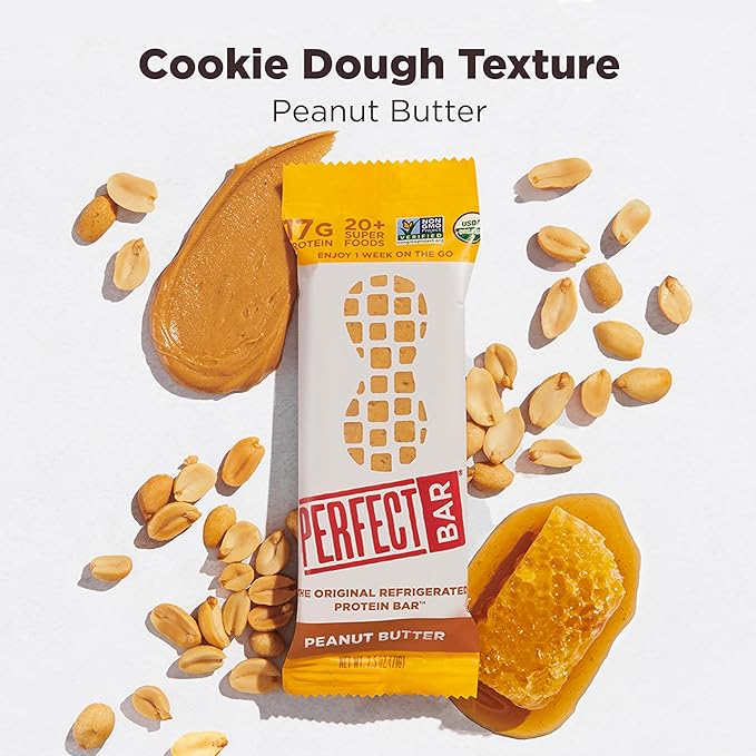 Perfect Bar, Peanut Butter Protein Bar, High Protein, Organic, Gluten Free, Soy Free, Non GMO, No