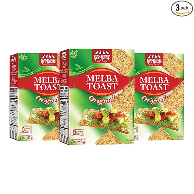Only Kosher Candy Melba Toast Classic Original Kosher Parve with No Artificial Flavor, Fresh