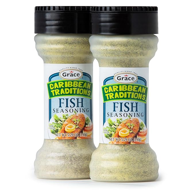 Grace Caribbean Traditions Seasonings - 2 Pack - Fish Spices & Seasonings for Cooking - Fish