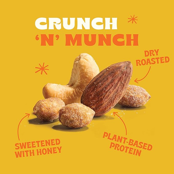 Back to Nature Sweet & Salty Nut Mix, Honey Roasted Peanuts, Salted Cashews & Almonds, Dry Roasted
