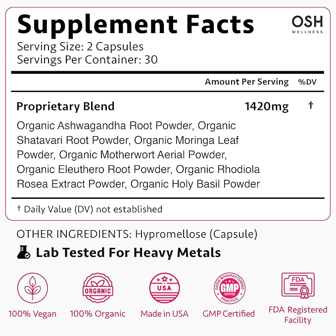 Ayurvedic Hormone Balance for Women | Cortisol Manager | Regulates Estrogen | Made in USA |