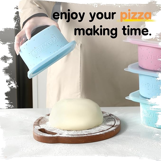 1000ml PLUS Pizza Sourdough Proofing Containers with Air-tight Lids for DIY family Artisan