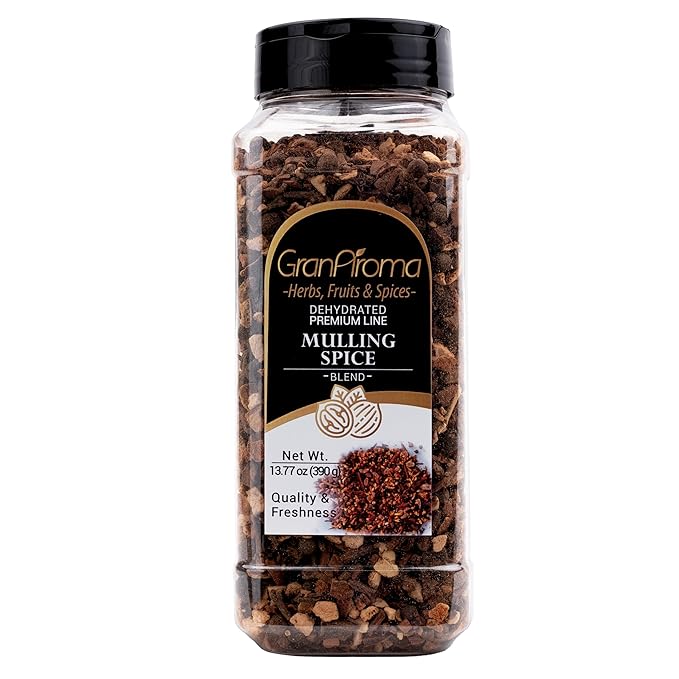 GranAroma Mulling Spice Blend, Sweet & Aromatic, Holiday Spice Blend, Potpourris & Teas (13.77
