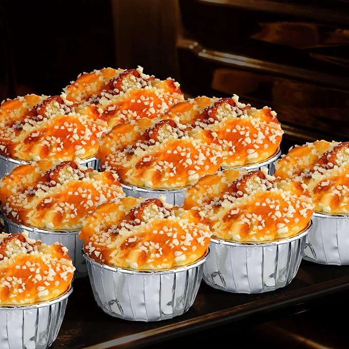300 Pack Cupcake Cups Cupcake Wrappers Disposable Foil Muffin Liners Cupcake Liners Aluminum Foil
