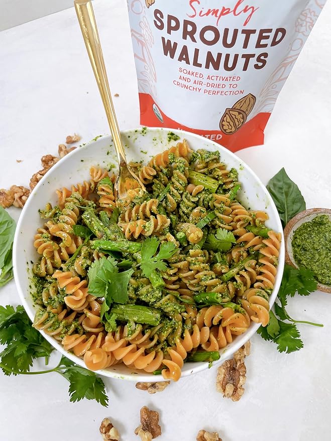 Lark Ellen Farm Organic Sprouted Walnuts ??Raw, Unsalted, Keto-Friendly, Healthy Vegan Snack
