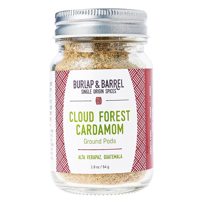 Burlap & Barrel Cloud Forest Cardamom – Sweet & Tart Cardamom Pods with Notes of Summer Fruits &