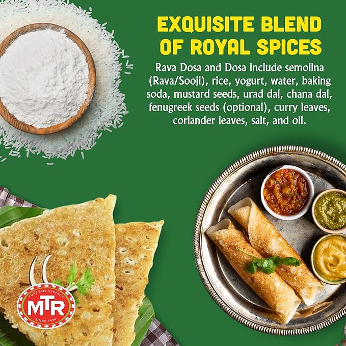 MTR Instant Assorted Mix - Ready to Cook Authentic Indian Breakfast, Lunch, Dinner or Snack Meal