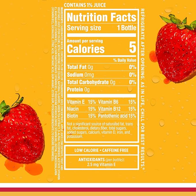 Sparkling Ice, Strawberry Watermelon Sparkling Water, Zero Sugar Flavored Water, with Vitamins and