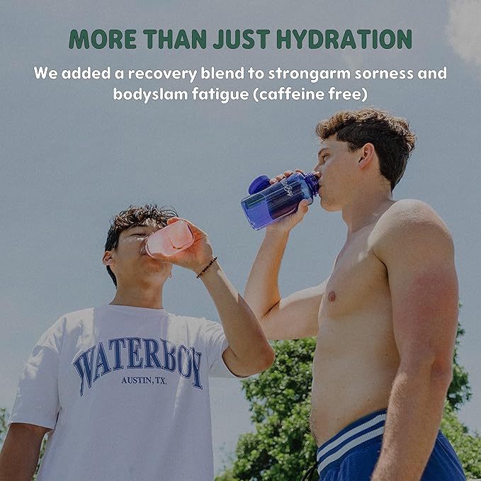 Waterboy Workout Hydration | 2,960mg Sugar Free Electrolyte Powder Packets | L-Glutamine + Vitamins