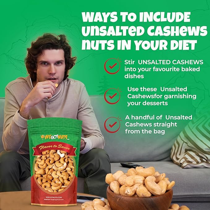 We Got Nuts Roasted Unsalted Cashews 4 Lb.