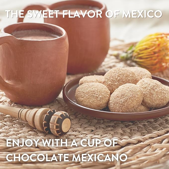 Cinnamon Cookies, 6 Ounce (Pack of 3), Mexican Shortbread Cookies Lightly Dusted with Cinnamon and
