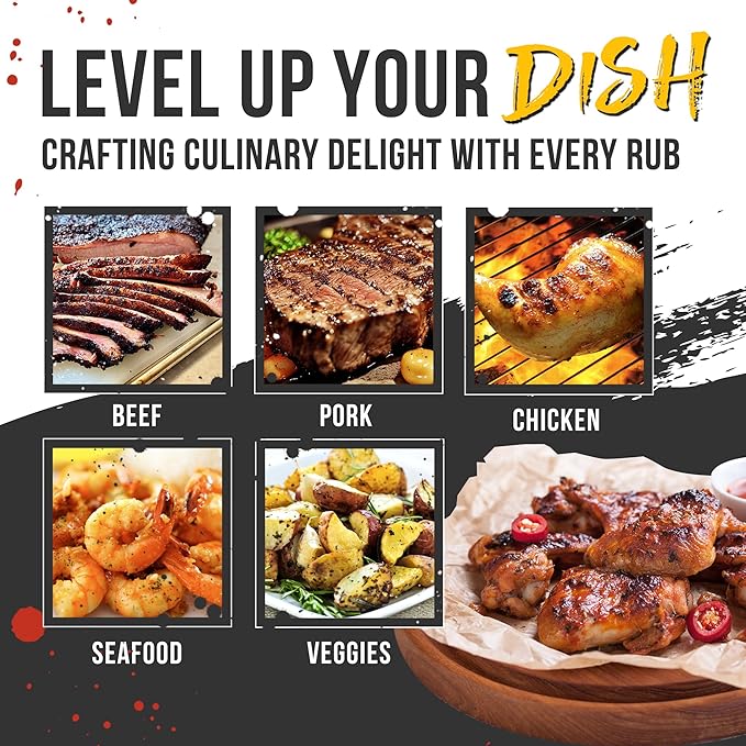 Lane's Signature BBQ Seasoning Rub, All-Natural BBQ Seasonings and Rubs, Perfect for Beef, Meat