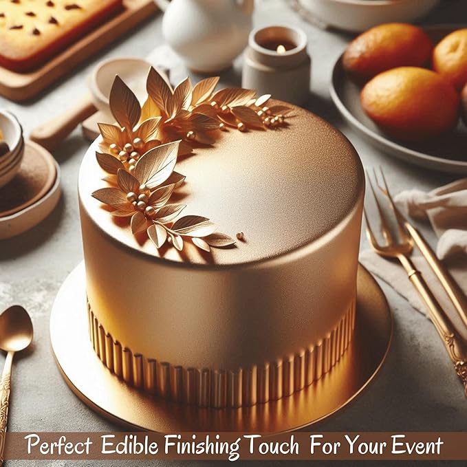 Confect Glistening Gold Fondant | Edible Metallic Fonadant | Chefs Choice Gold Fondant for