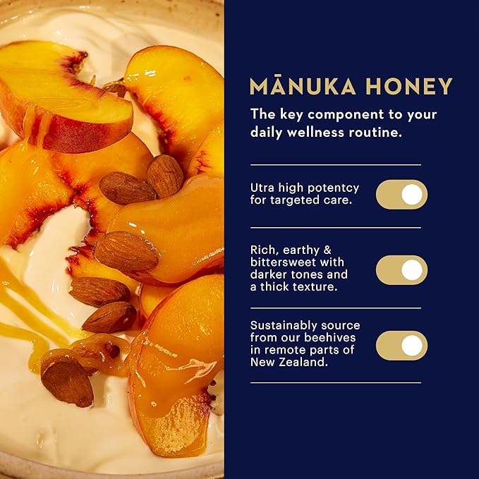 Manuka Health UMF 6+/MGO 115+ Manuka Honey (250g/8.8oz), Superfood, Authentic Raw Honey from New