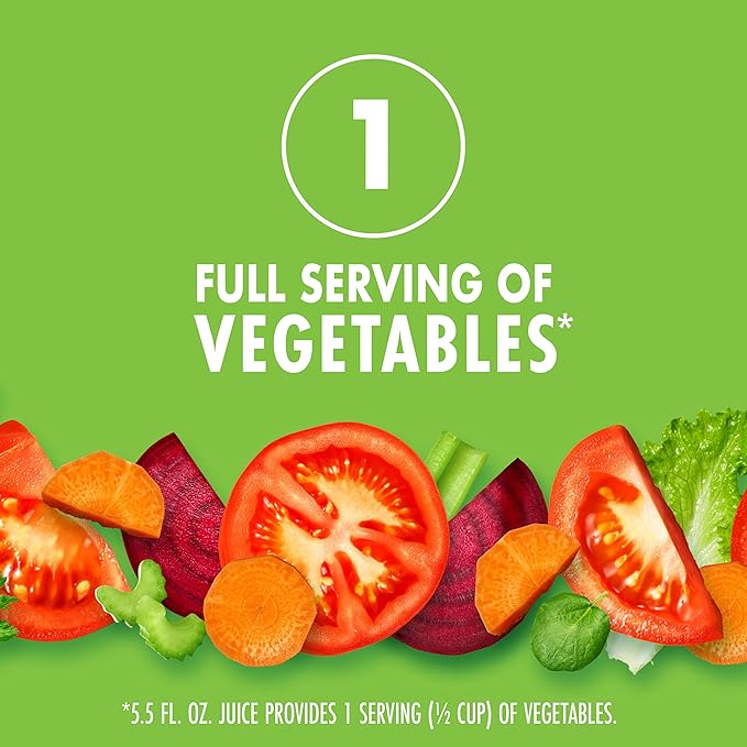 V8 Original 100% Vegetable Juice, 5.5 fl oz Can (24 Pack)