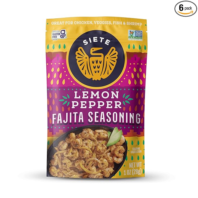 Lemon Pepper Fajita Seasoning Mix | Seasoning for Chicken, Pork, Shrimp, and Veggies| Gluten Free |