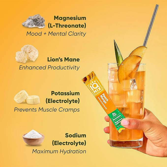 IQMIX Hydration Electrolyte Powder ??4-in-1 Formula for Hydration, Mental Clarity, Mood and