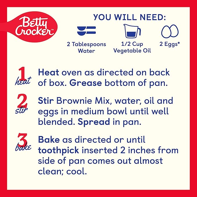Betty Crocker Favorites Fudge Brownie Mix, Holiday Baking, 16.3 oz (Pack of 12)