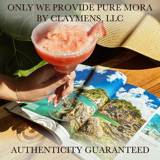 PURE MORA Margarita Glasses Set of 4, 12 oz Modern Bar Glass for Martini, Frozen Daiquiri, Tropical