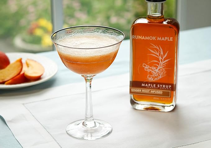 Runamok Ginger Root Infused Maple Syrup - Authentic & Real Vermont Maple Syrup | Gluten Free &