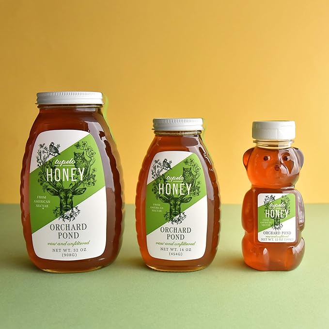 Orchard Pond Tupelo Honey - Rare Harvest from White Ogeechee Tupelo Trees, Handcrafted in North