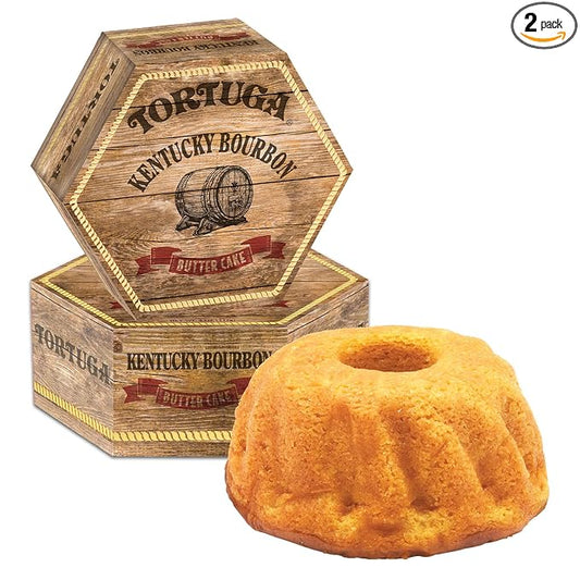 TORTUGA Kentucky Bourbon Butter Cake - 16oz Cake - 2 Pack - The Perfect Premium Gourmet Gift for