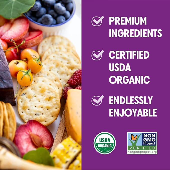 Milton's Organic Crackers, Multi-Grain - Certified Organic, Non-GMO Project Verified, Kosher, Made