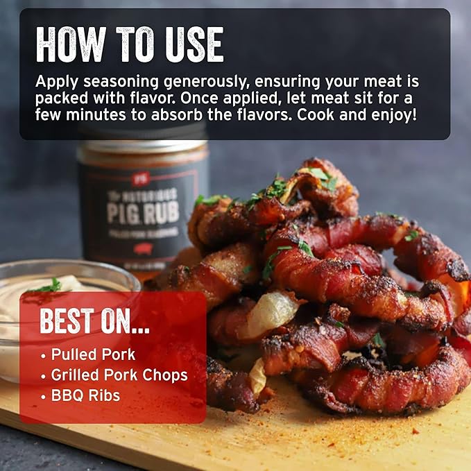 PS Seasoning Notorious PIG Pulled Pork Seasoning and Dry Rub - BBQ Rubs for Smoking and Grilling
