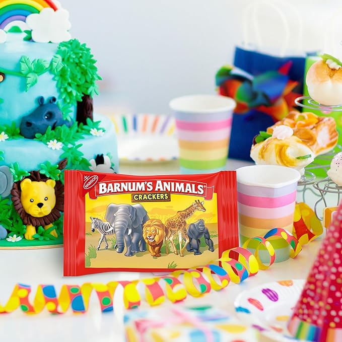 BARNUM'S Original Animal Crackers, Kids Snacks, 10 Snack Packs